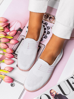 Damskie biało-różowe buty sportowe DD226-9