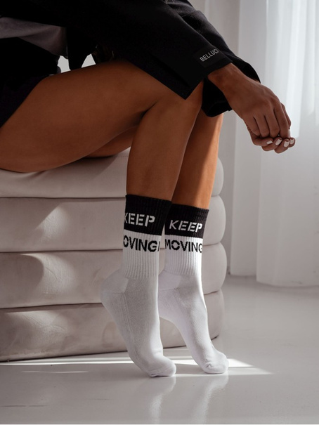 Skarpetki damskie półfrotte UNIQUE KEEP MOVING 0071.008, Kolor Biały, Rozmiar 38-41