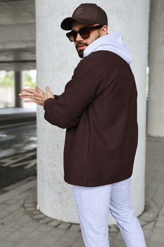 Koszula męska BG Coat | czekolada