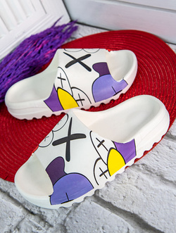 Damskie klapki białe CK240-9