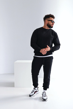 Bluza męska BG Basic | czarny-czarny