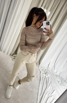 Bluzka SKIN PHRASE – beżowa