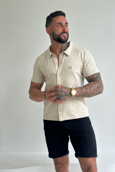 T-SHIRT MĘSKI BG RALPH | BEŻ