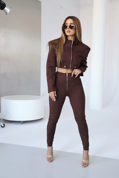 Kurtka damska BG Hell | czekolada