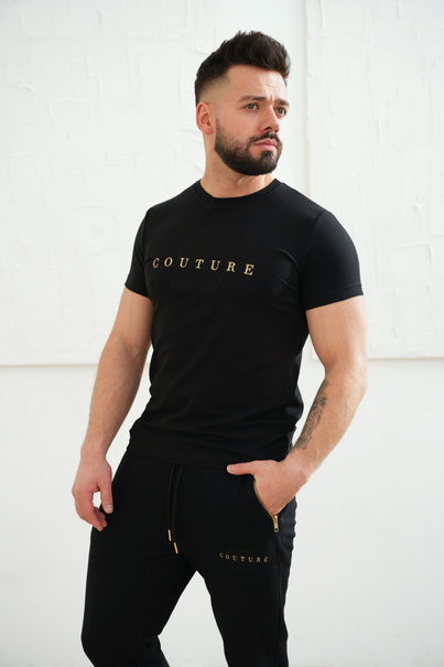 T-Shirt męski BG Fito | czarny