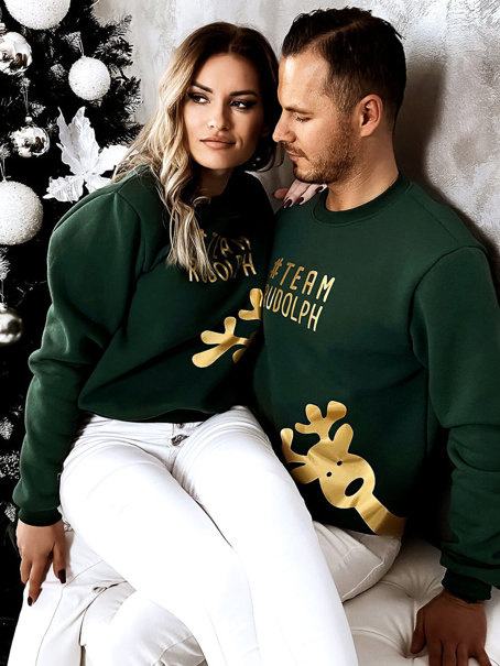 Bluza damska zielona świąteczna 779DC