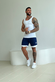 BLUZKA MĘSKA BG JUSTIN | BIAŁY