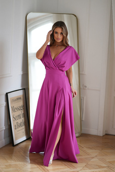 SUKIENKA Z ZAKRYTYMI RAMIONAMI FIOLETOWA