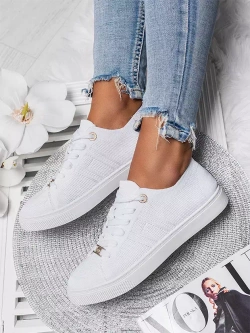 Damskie trampki białe JHY262-9