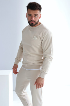 Bluza męska BG Basic | jasny beż