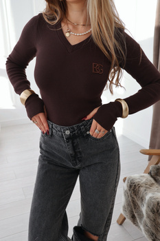 Body damskie BG Lick | gorzka czekolada