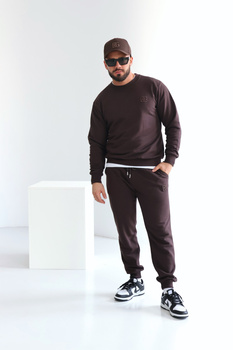 Bluza męska BG Basic | gorzka czekolada