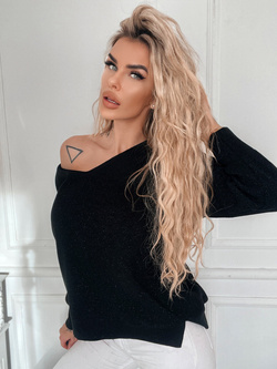 Damski sweter czarny 82227C