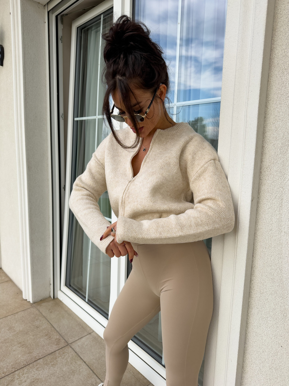 Bomberka MOHAIR - jasny beż