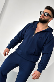 BLUZA MĘSKA BG HOODY | GRANAT