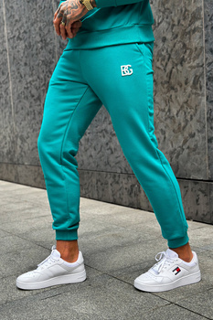 SPODNIE MĘSKIE BG BRAND | SZMARAGDOWY