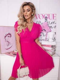 Plisowana sukienka midi Zoe