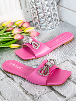 Damskie klapki różowe P4487R