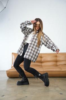 Koszula damska BG Pattern | krem