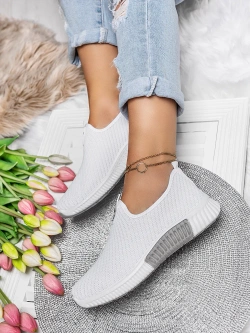 Damskie białe buty sportowe HQ501-9