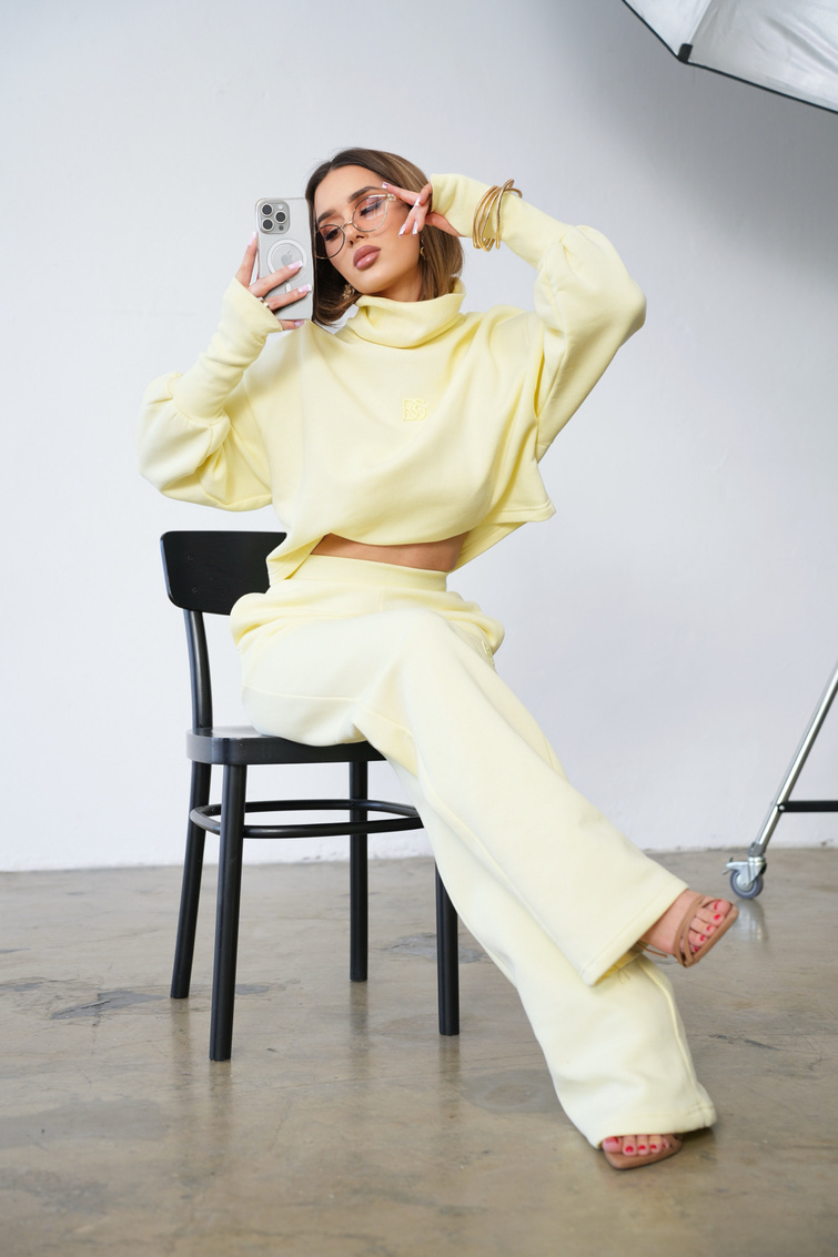 Komplet dresowy damski BG Neris | masełko