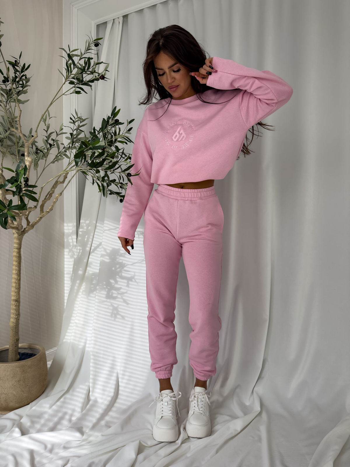 Komplet LOUIS - jasny róż