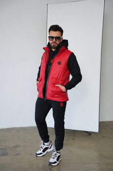 Kamizelka męska BG Kioto | czerwony