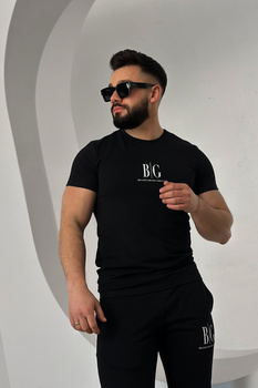 T-SHIRT MĘSKI BG RAVE | CZARNY