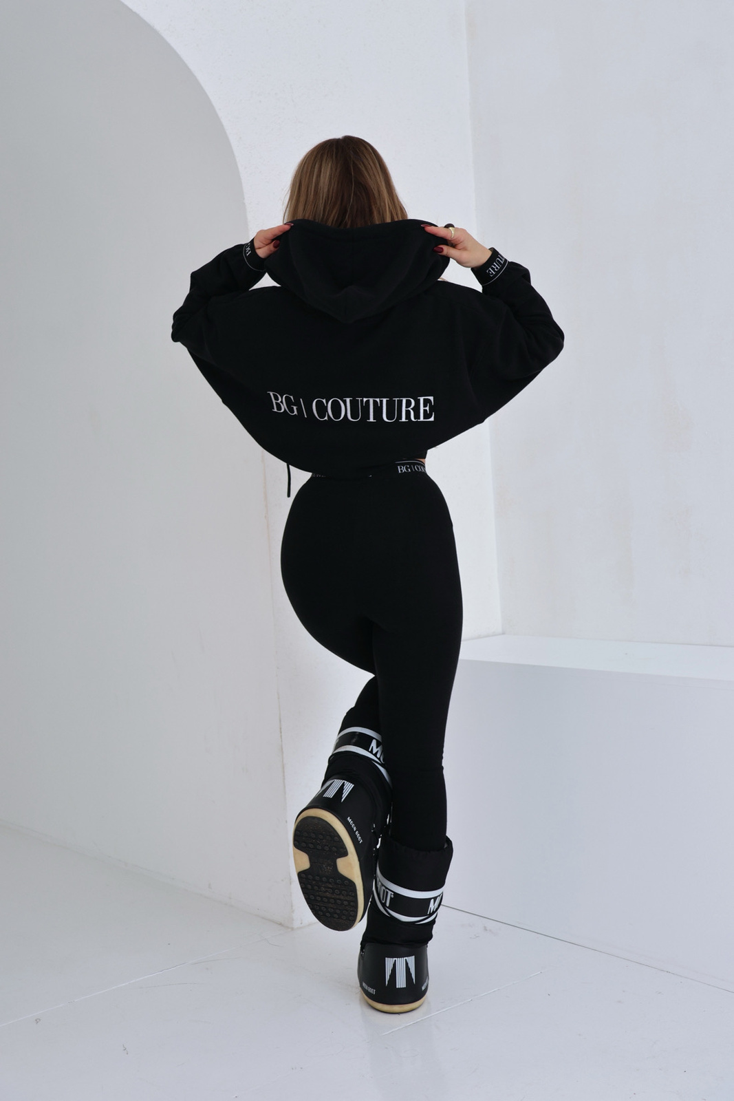 Legginsy damskie BG Swan | czarny