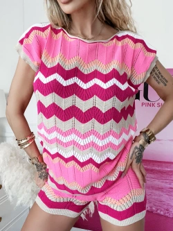 Bluzka sweterkowa kimono multikolor