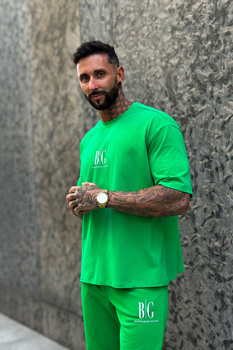 T-SHIRT MĘSKI BG FIFI | ZIELONY