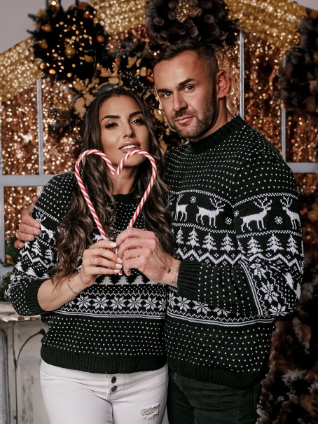 Świąteczny zestaw dla dwojga czarny DD1