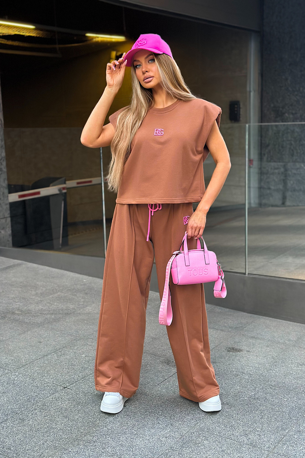 SPODNIE DAMSKIE BG ONE | MOKKA