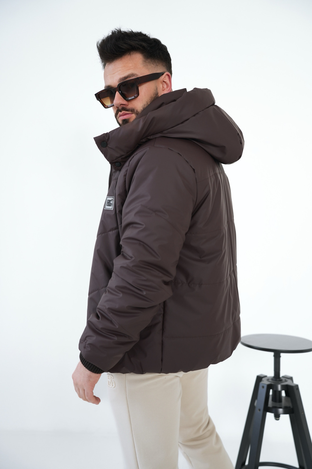 Kurtka męska BG Winter | gorzka czekolada