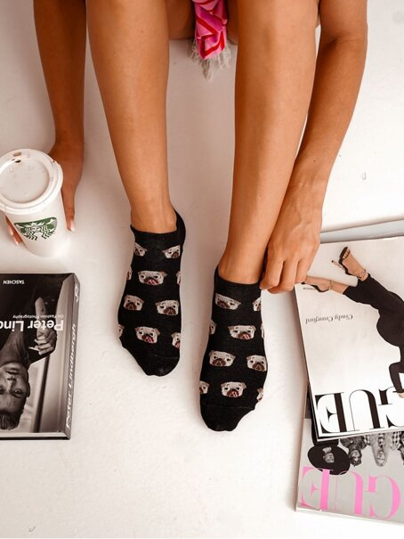 Stopki damskie Mopsy 1146.069, Kolor Czarny, Rozmiar 37-41