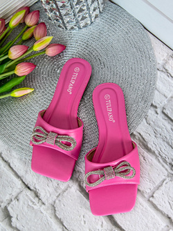 Damskie klapki różowe P4487R