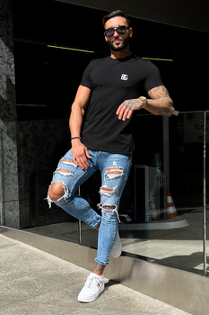 T-SHIRT MĘSKI BG BOND | CZARNY