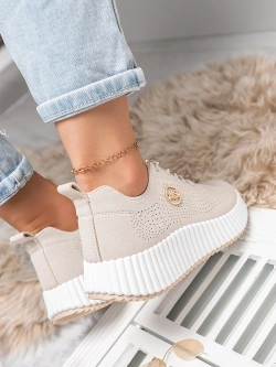 Damskie buty sportowe szarobeżowe TL550-33