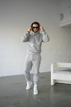 DRES MĘSKI BG FLOW | SZARY MELANŻ