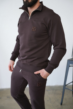 Bluza męska BG Berlin | gorzka czekolada