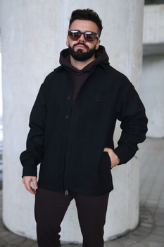 Koszula męska BG Coat | czarny