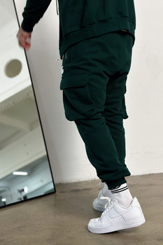 SPODNIE MĘSKIE BG SIGMA | CIEMNA ZIELEŃ