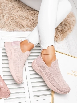 Damskie wsuwane buty sportowe różowe PDJ268-11