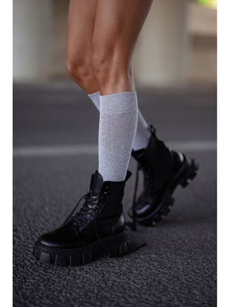 Podkolanówki gładkie 0248.001, Kolor Jasny Melanż, Rozmiar 37-41