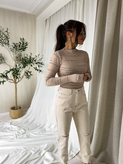 Bluzka SKIN PHRASE – beżowa