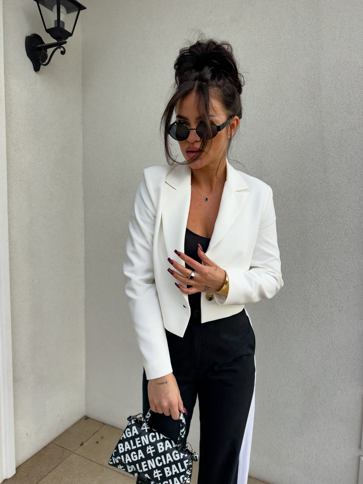 Marynarka SLIM - ecru