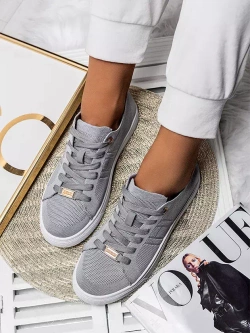 Damskie trampki szare JHY262-26