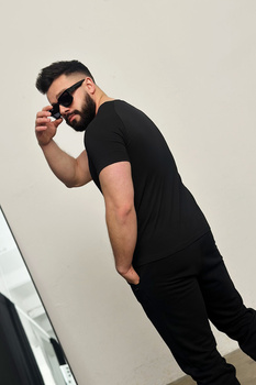 T-SHIRT MĘSKI BG BLADE | CZARNY