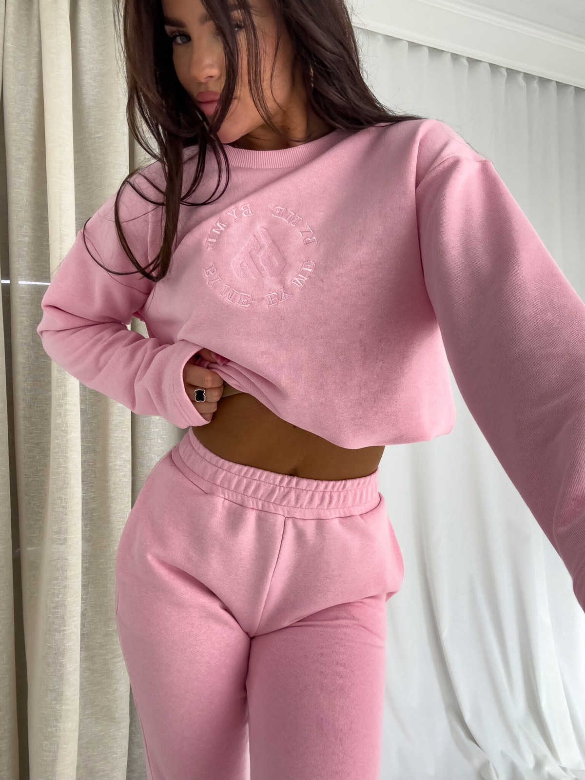 Komplet LOUIS - jasny róż