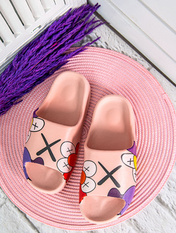 Damskie klapki różowe CK240-11